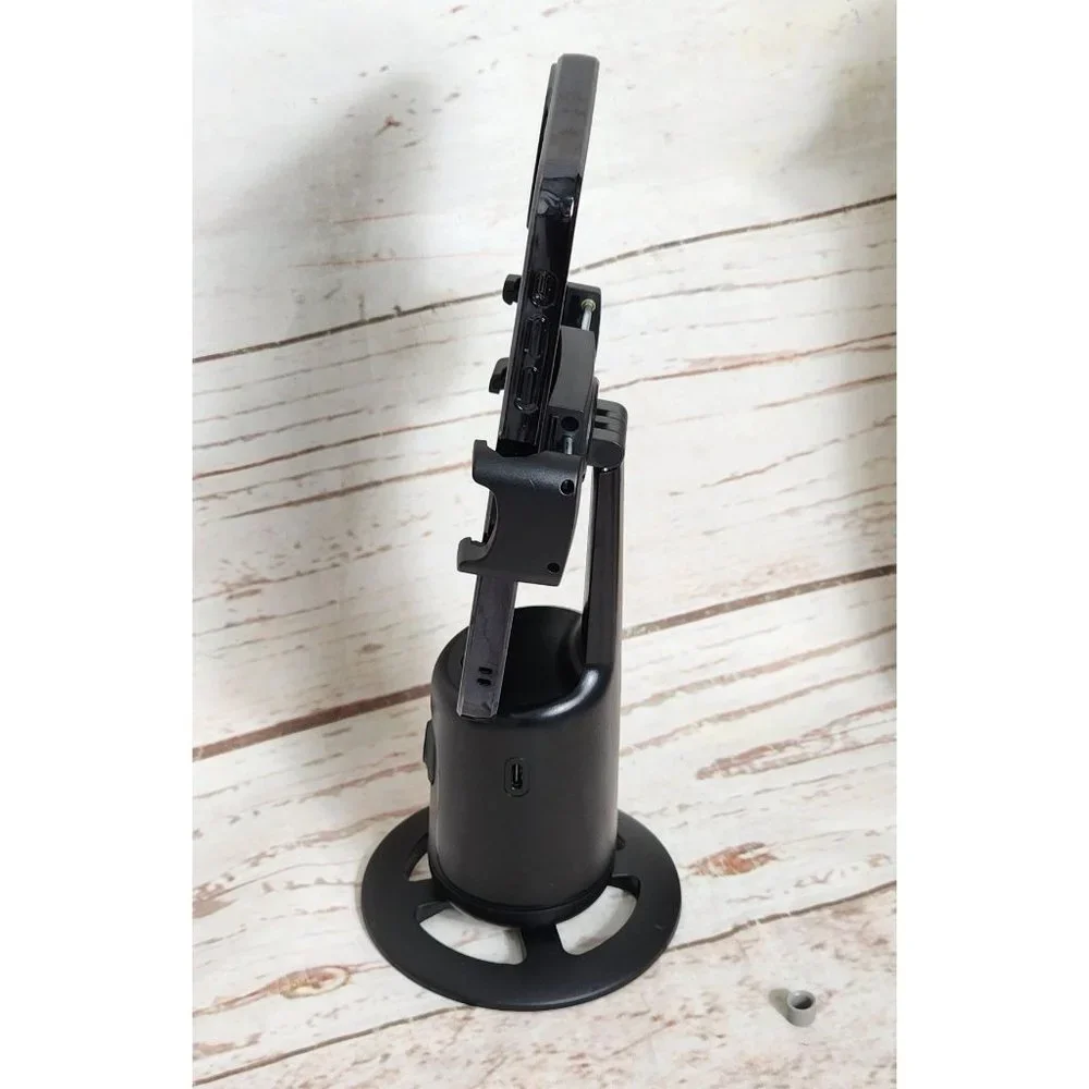 Universal Magic Snapshot: 360° Auto Face Tracking Selfie Tripod - ABS Black, No
